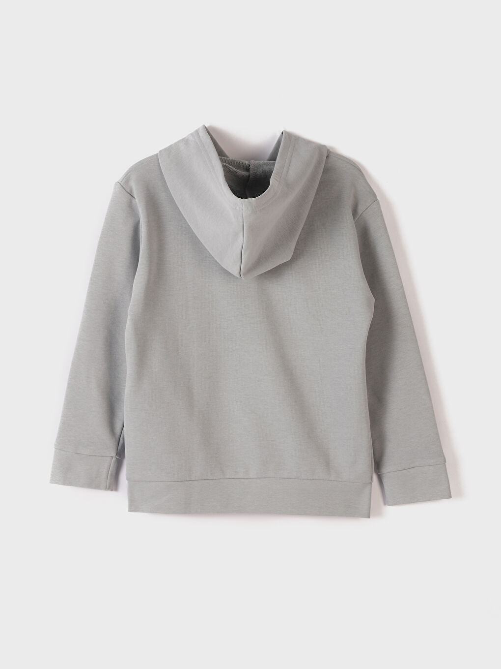 Hooded Basic Long Sleeve Boy Sweatshirt-3