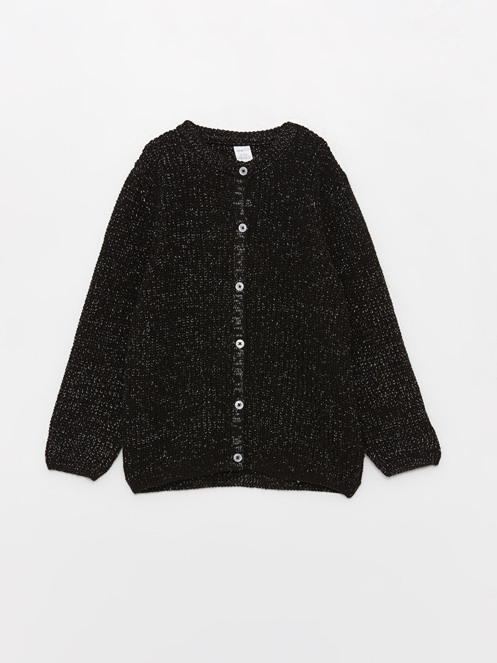 LCW ECO Crew Neck Long Sleeve Baby Girl Knitwear Cardigan -W3DS24Z1-CVL