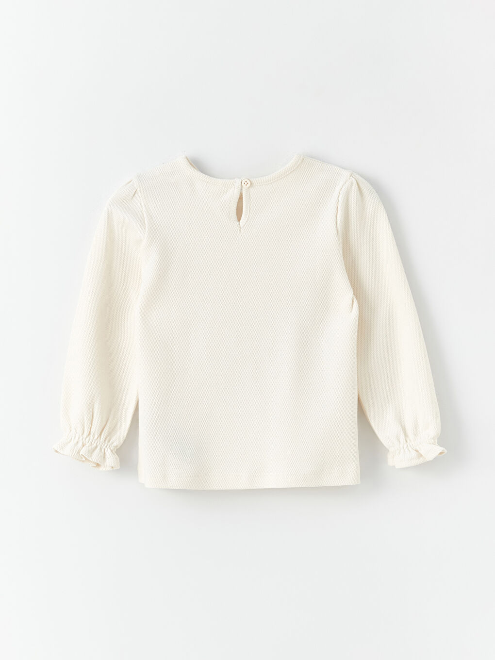 Crew Neck Long Sleeve Baby Girls' T-Shirt -W3DS44Z1-FRC