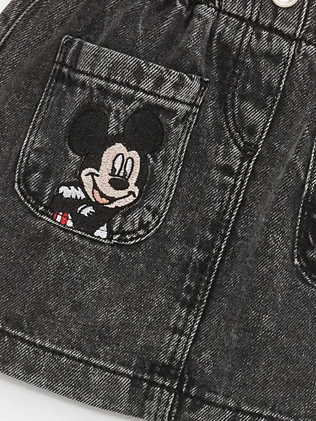 Jeansrock für Babymädchen mit elastischem Bund und Print-4