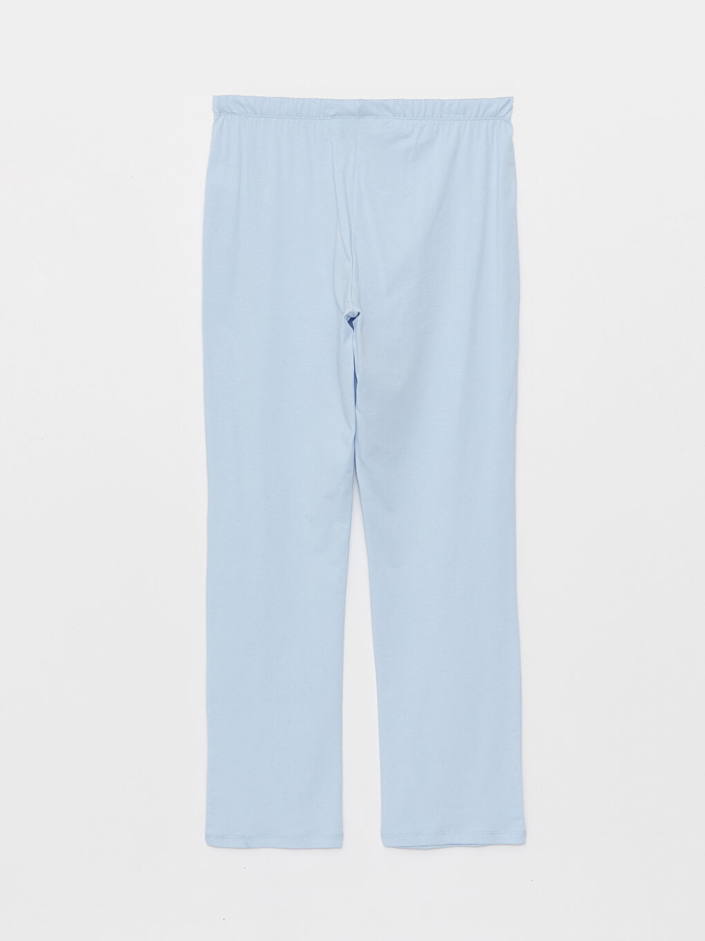 Mavi Beli Lastikli Kadın Pijama Altı-1