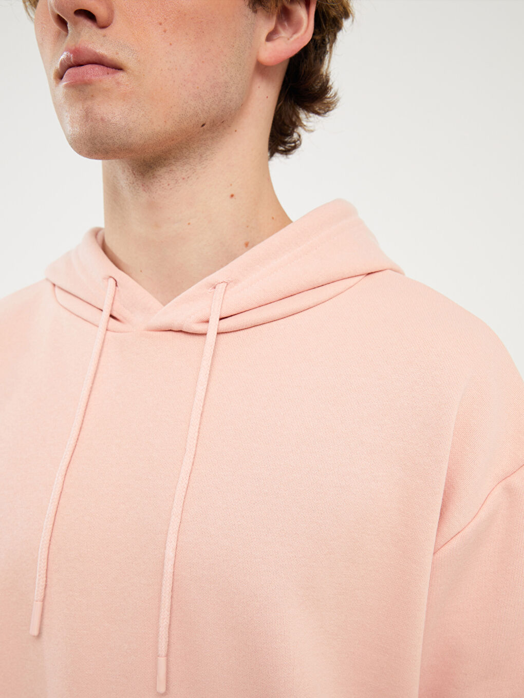 XSIDE Pembe Uzun Kollu Erkek Hoodie - 3