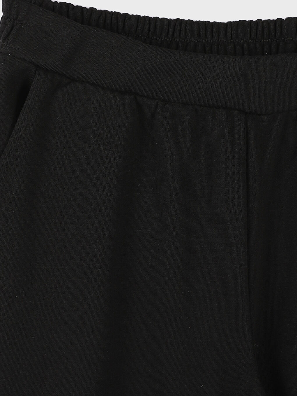 بنطلون رياضي سادة بخصر مرن للسيدات-1