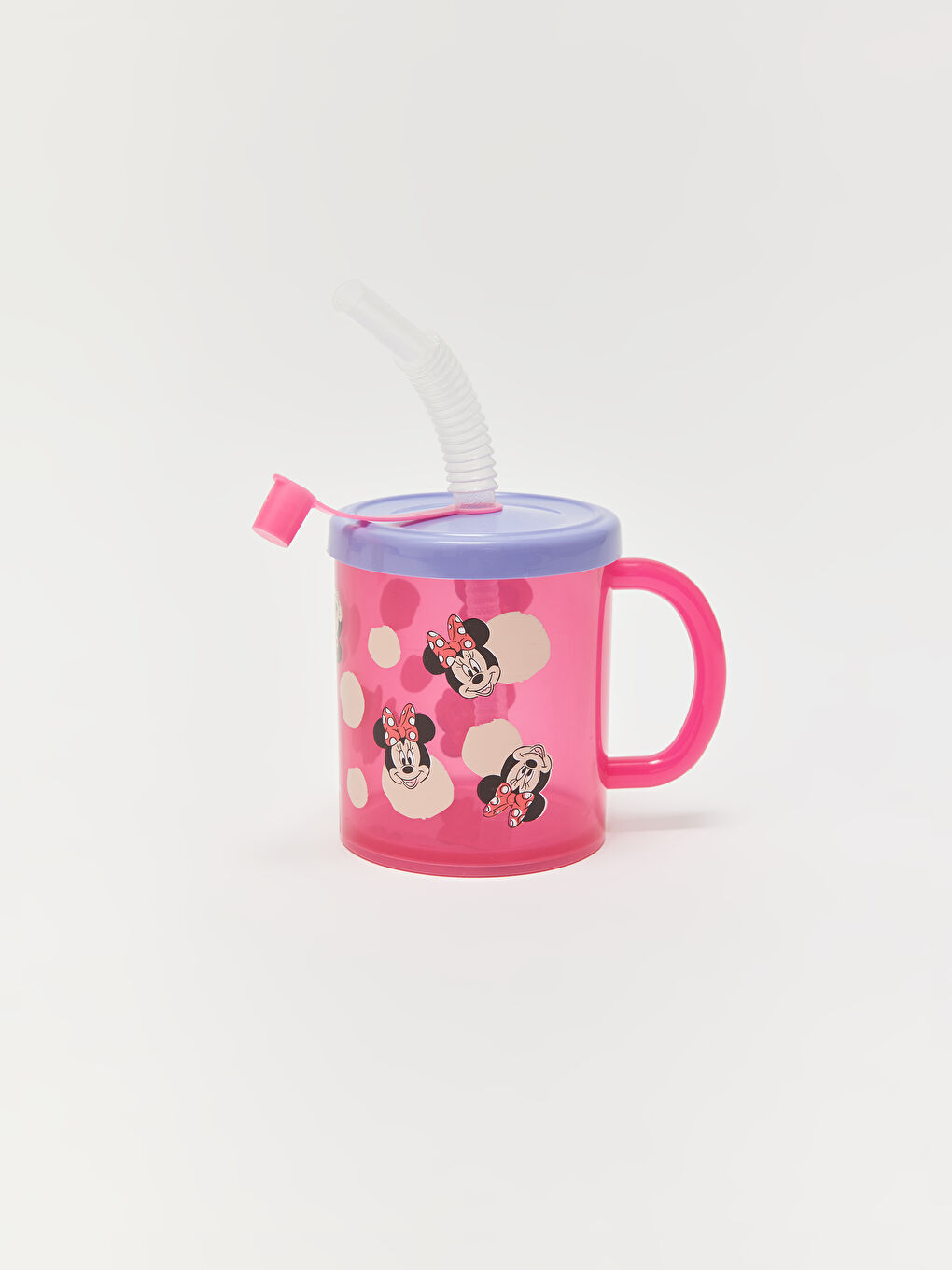 Karışık Minnie Mouse Baskılı Bebek Pipetli Kupa-1