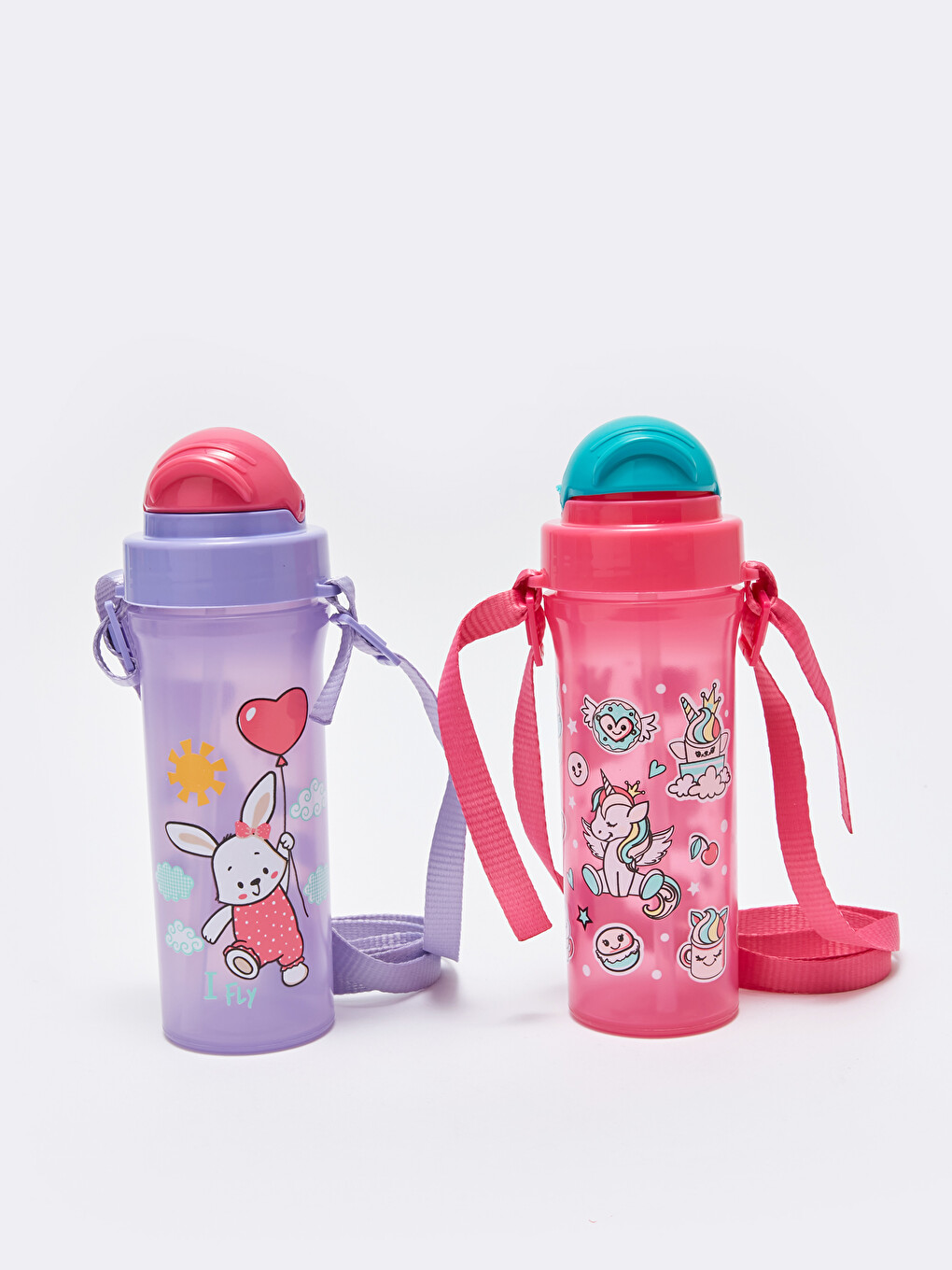 Karışık Desenli Pipetli Bebek Matara 300 ml-1