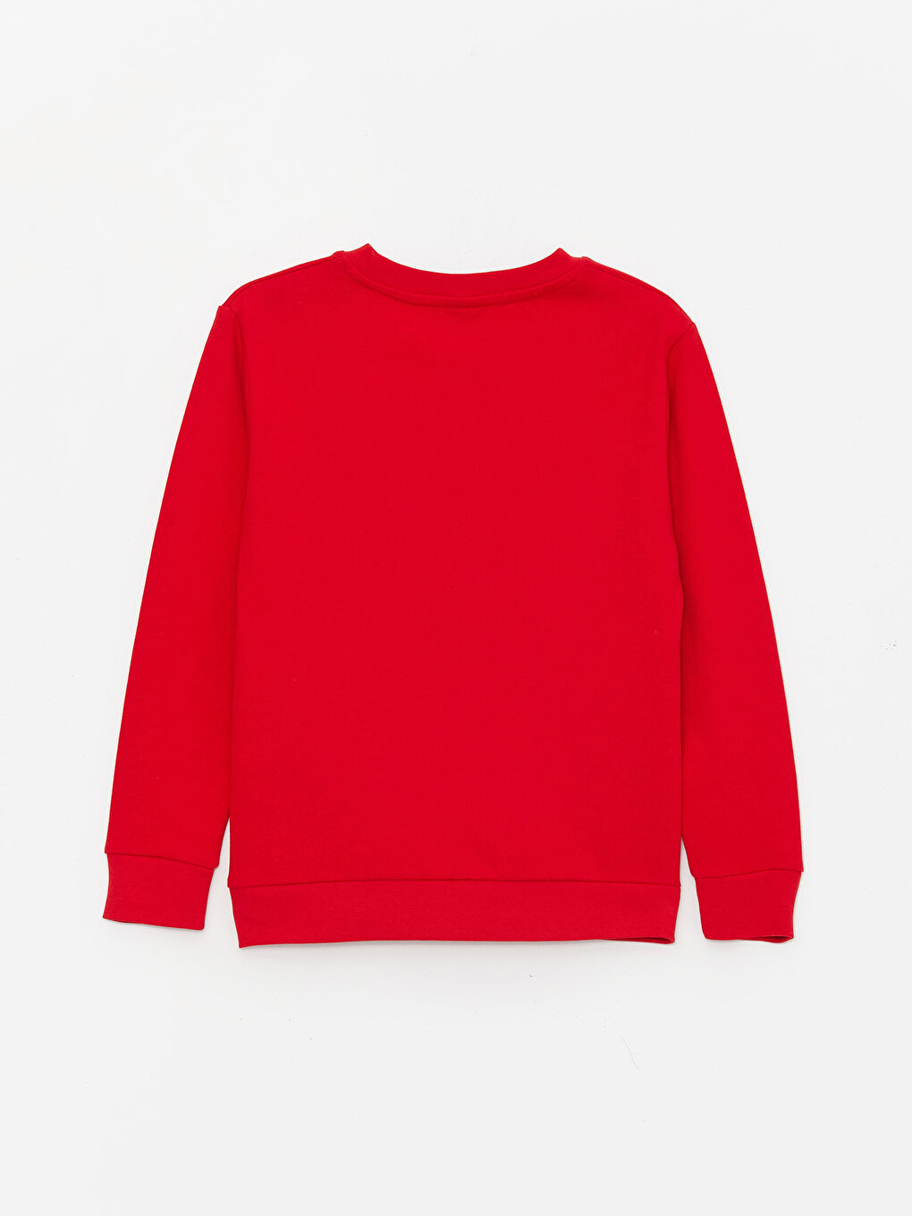 LCW Kids Kırmızı Bisiklet Yaka Basic Uzun Kollu Erkek Çocuk Sweatshirt - 1