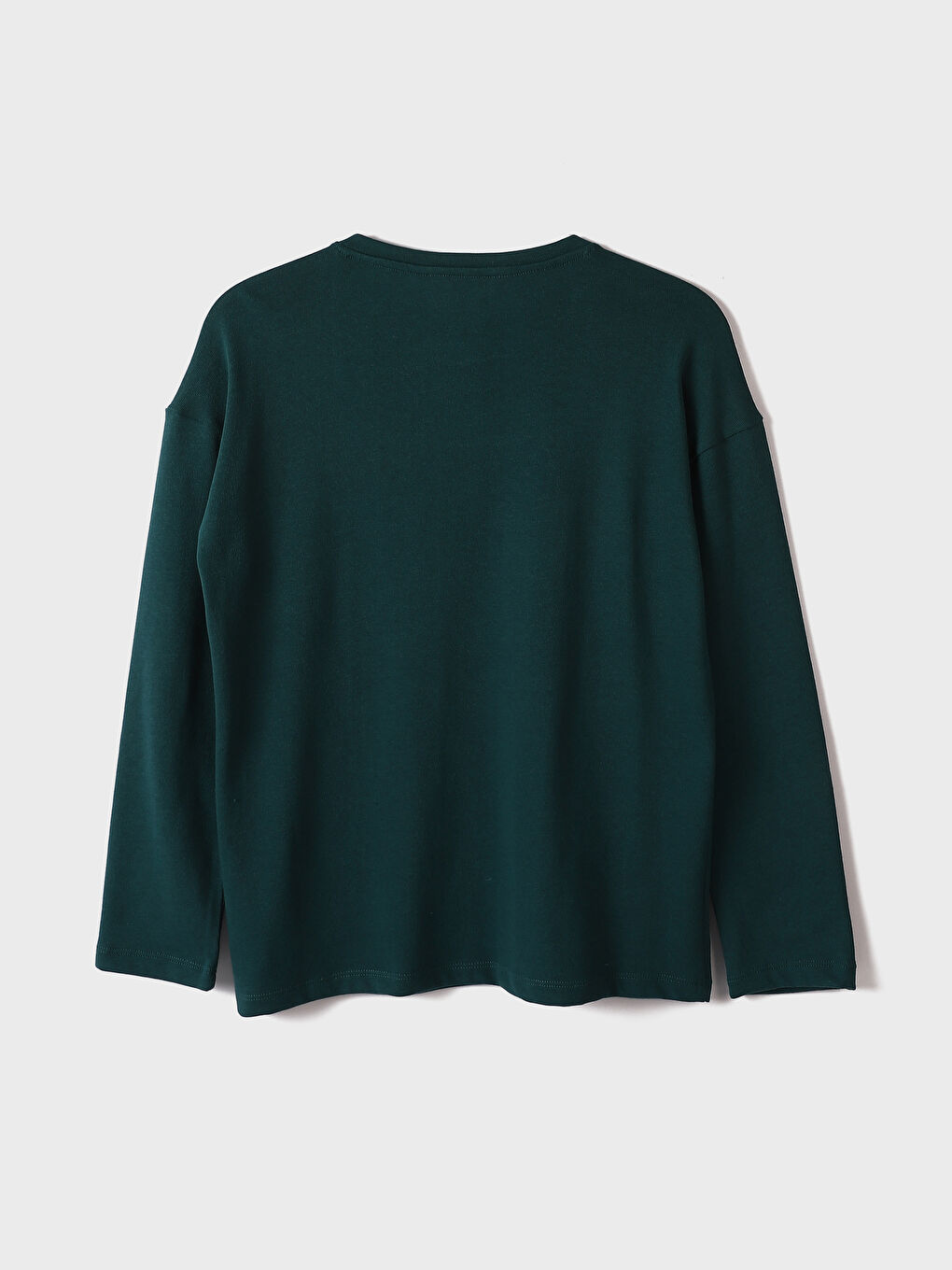 Bisiklet Yaka Baskılı Uzun Kollu Kadın Pijama Takımı-3