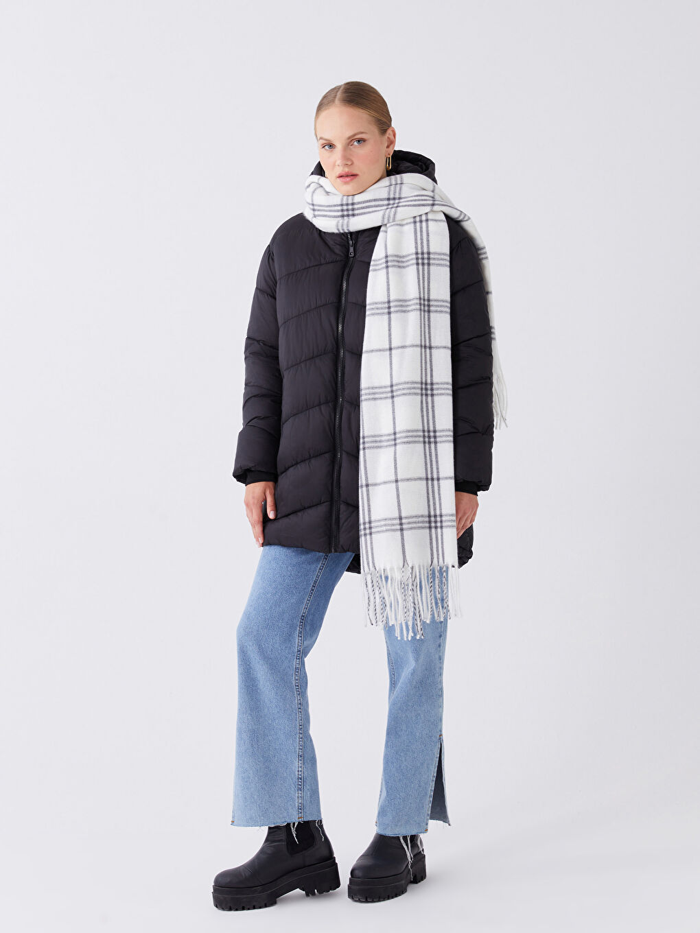 LCW ACCESSORIES Καρό Γυναικείο Κασκόλ -W3DU17Z8-SZ4