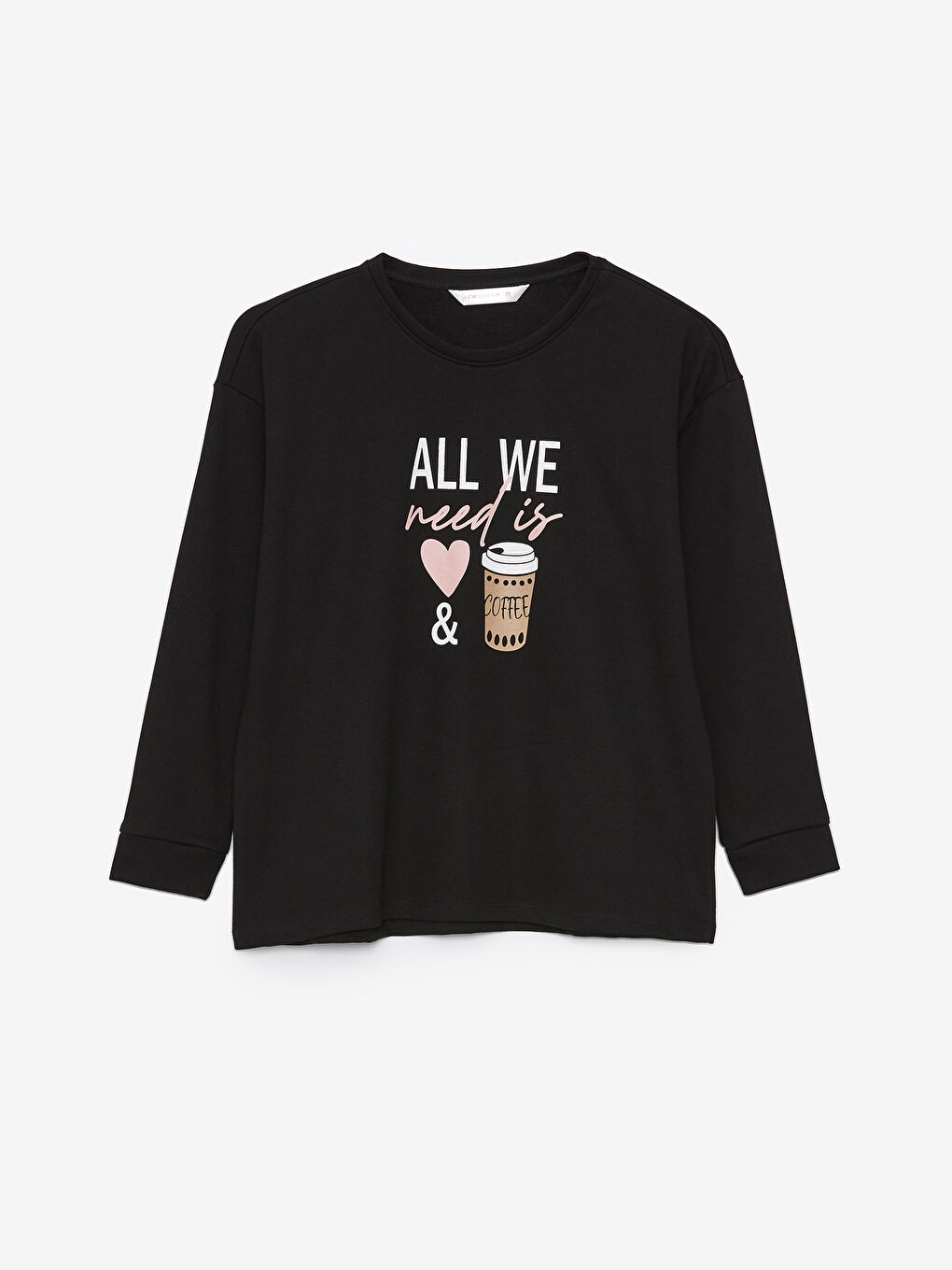 Crew Neck Printed Long Sleeve Women's Pyjama Set-6