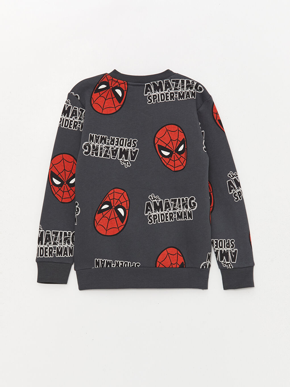 LC Waikiki Crew Neck Spider-Man Printed Long Sleeve Boys' Sweatshirt -W3DU29Z4-LQ9