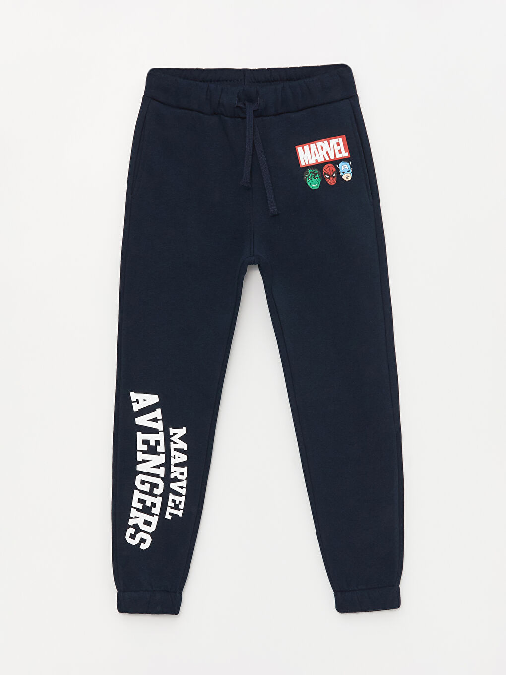 Lacivert Beli Lastikli Marvel Baskılı Erkek Çocuk Jogger Eşofman Altı