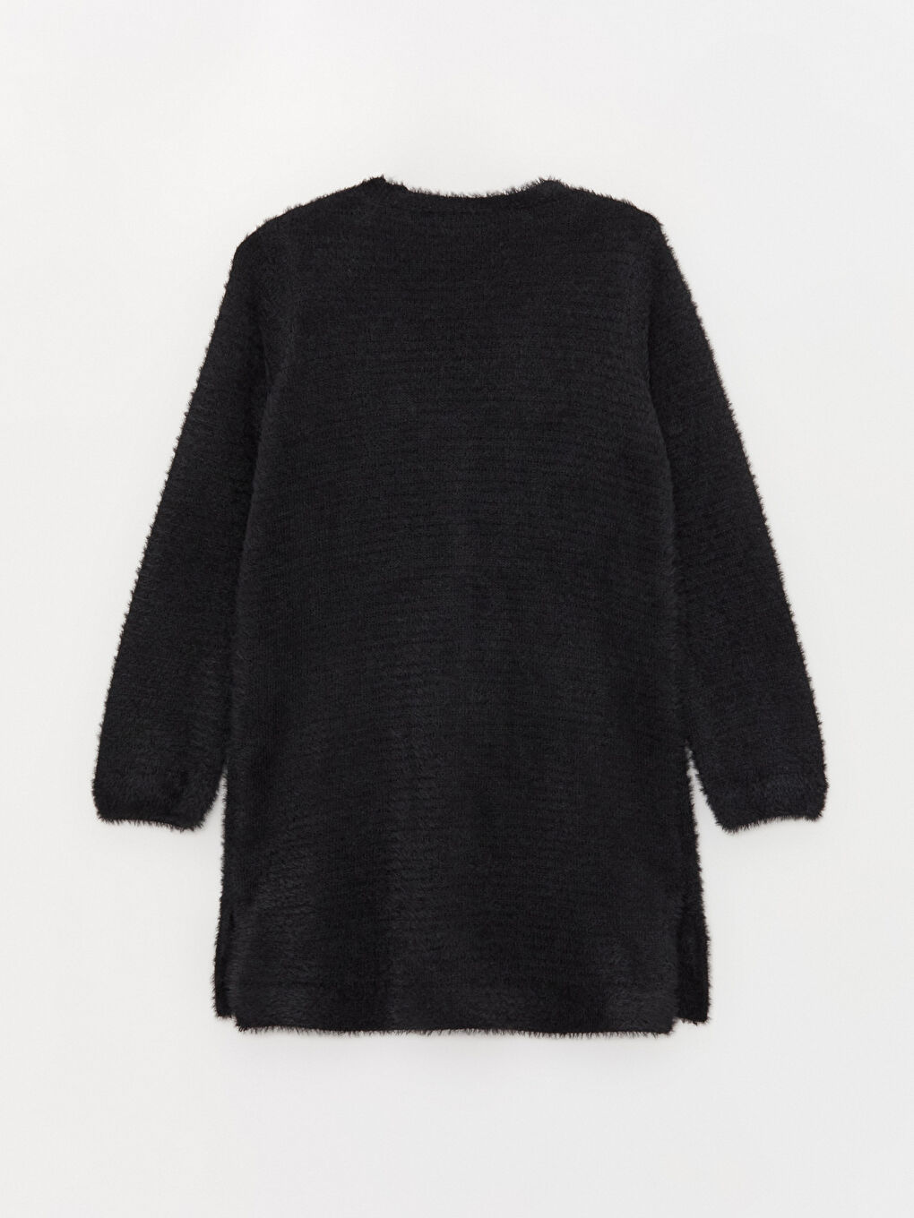 Siyah V Yaka Kadın Triko Hırka-6