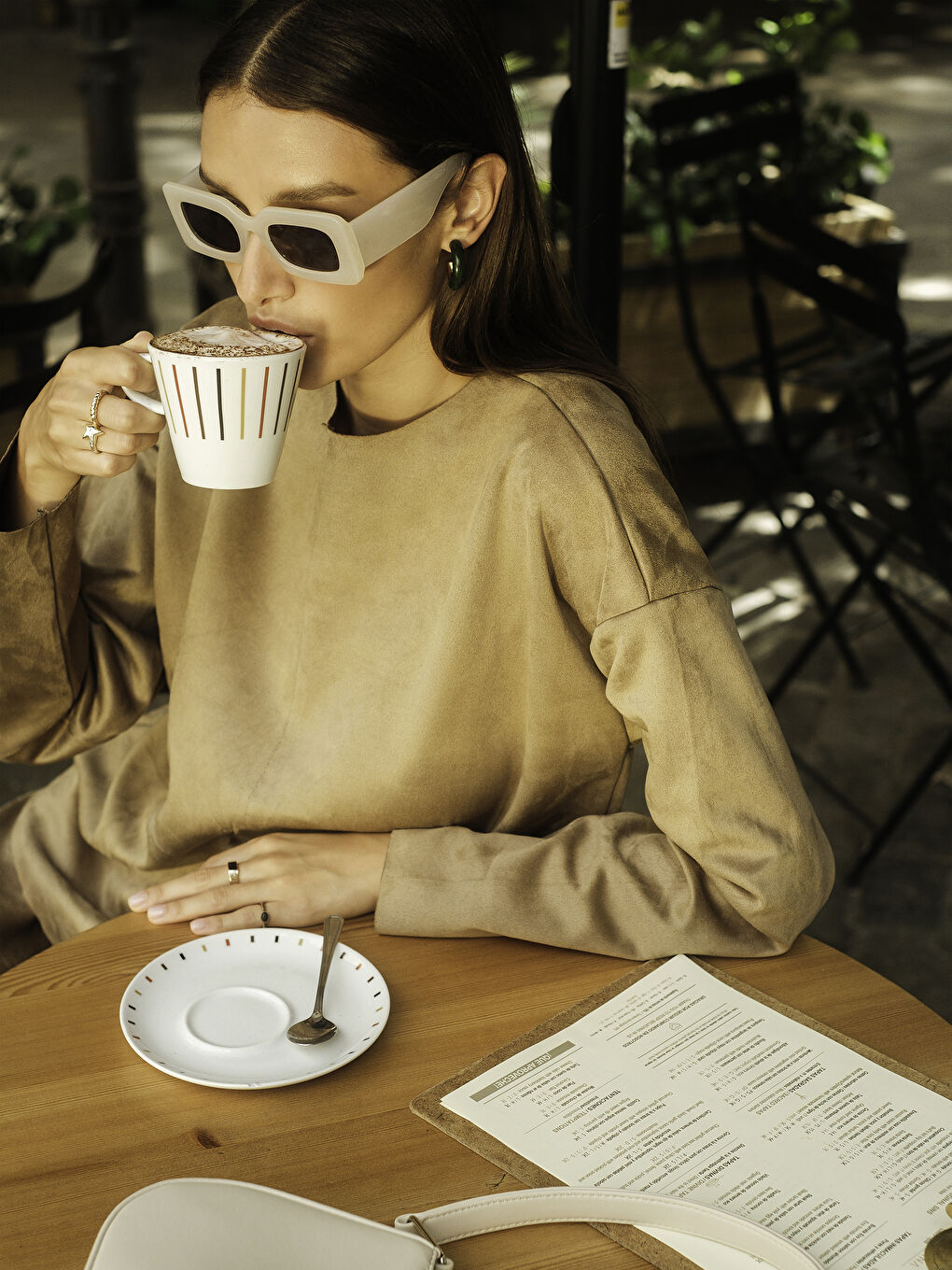 Crew Neck Plain Long Sleeve Women's Blouse