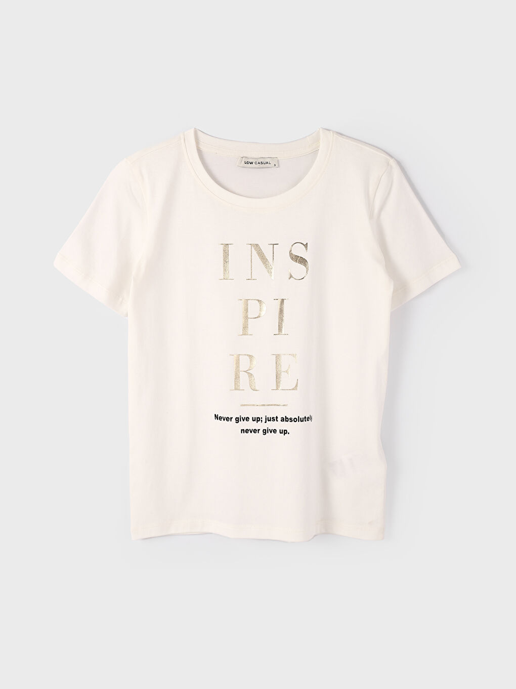 Crew Neck Letter Printed Women's T-Shirt