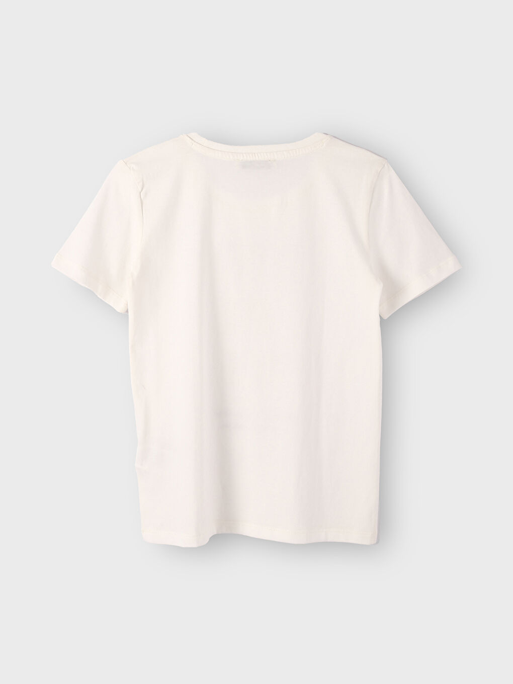 Crew Neck Letter Printed Women's T-Shirt-3