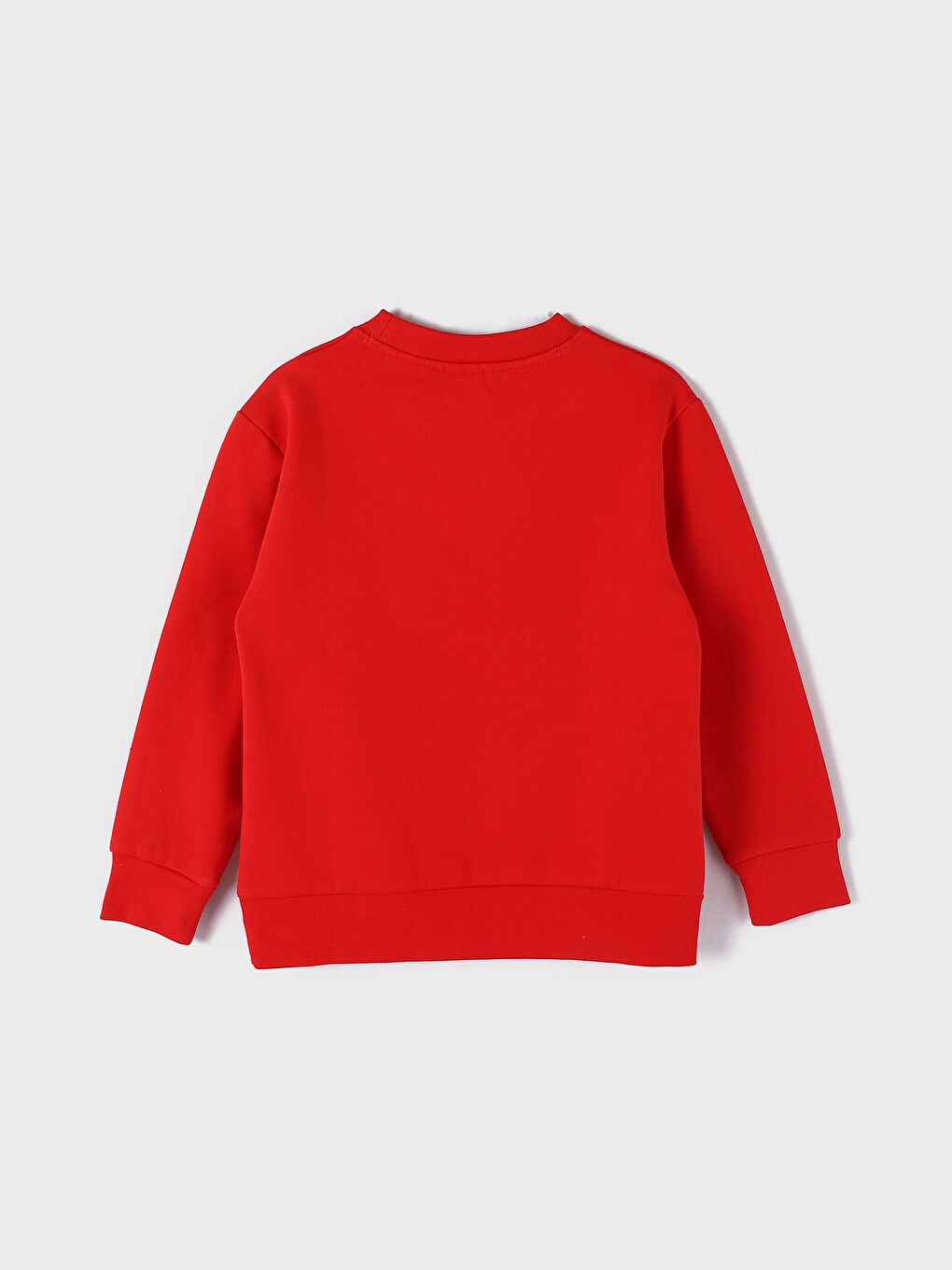 سويت شيرت كم طويل مطبوع بياقة دائرية للأولاد-1