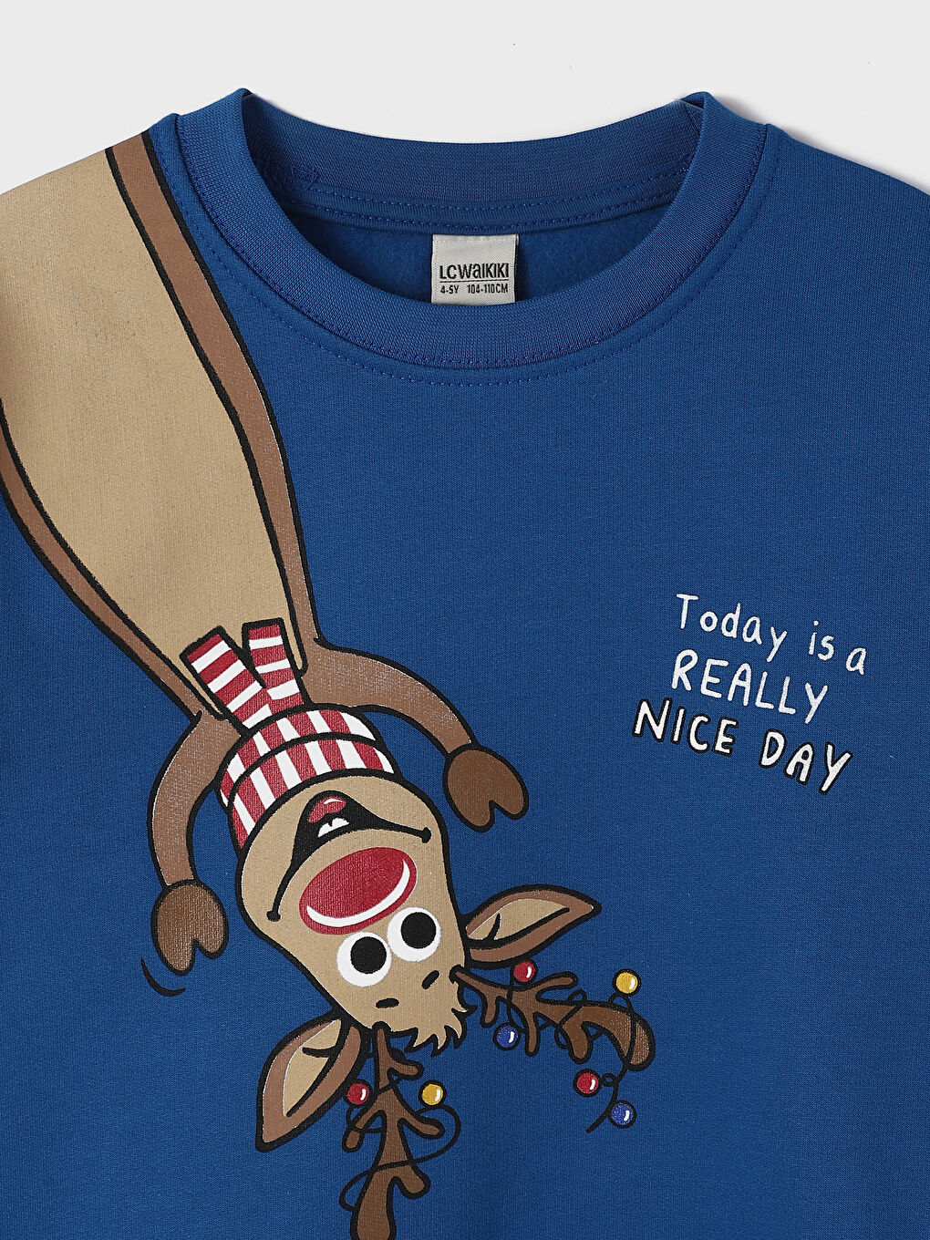 تيشيرت للأولاد بياقة دائرية مطبوع كم طويل-2