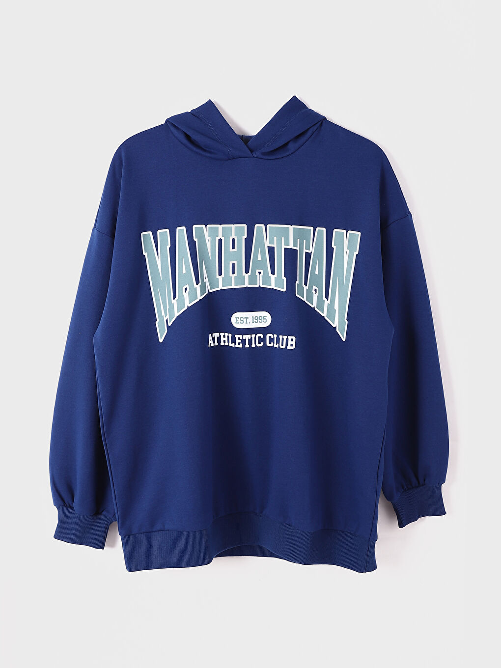 Printed Long Sleeve Oversize Women's Hoodie