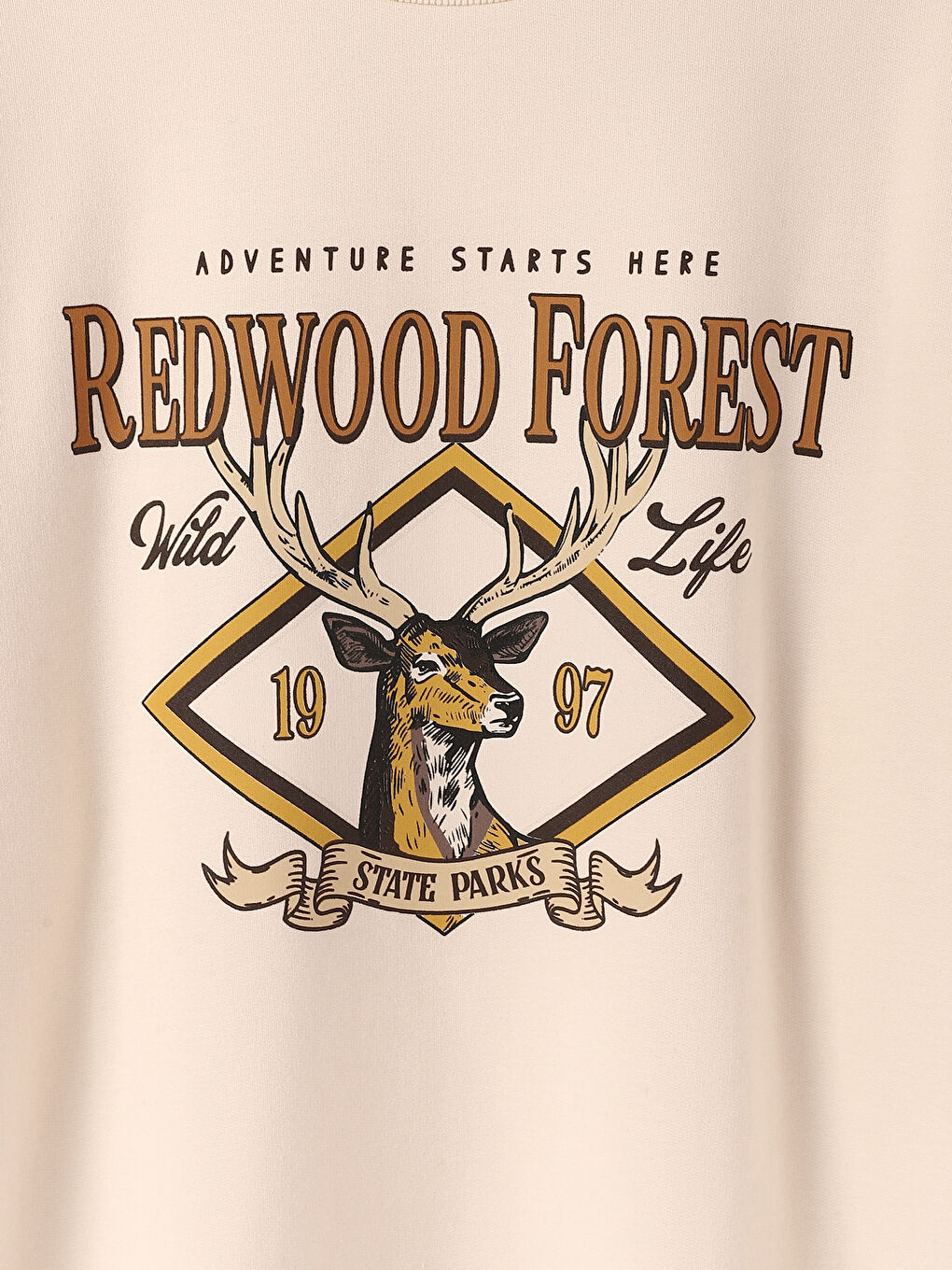 تونيك سويتشيرت نسائي بطباعة بياقة دائرية وكم طويل-2