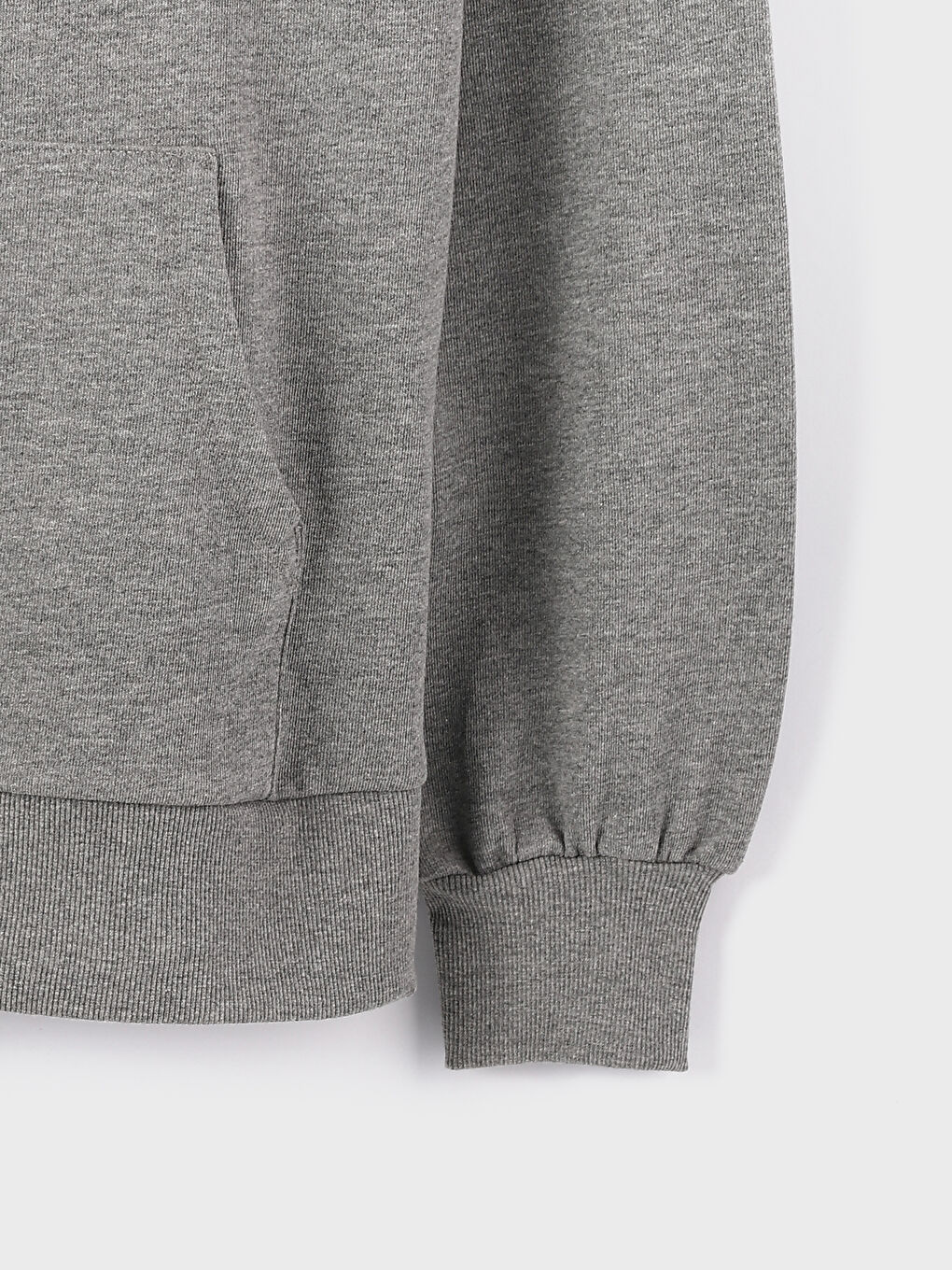 Hooded Plain Long Sleeve Women's Sweatshirt-3