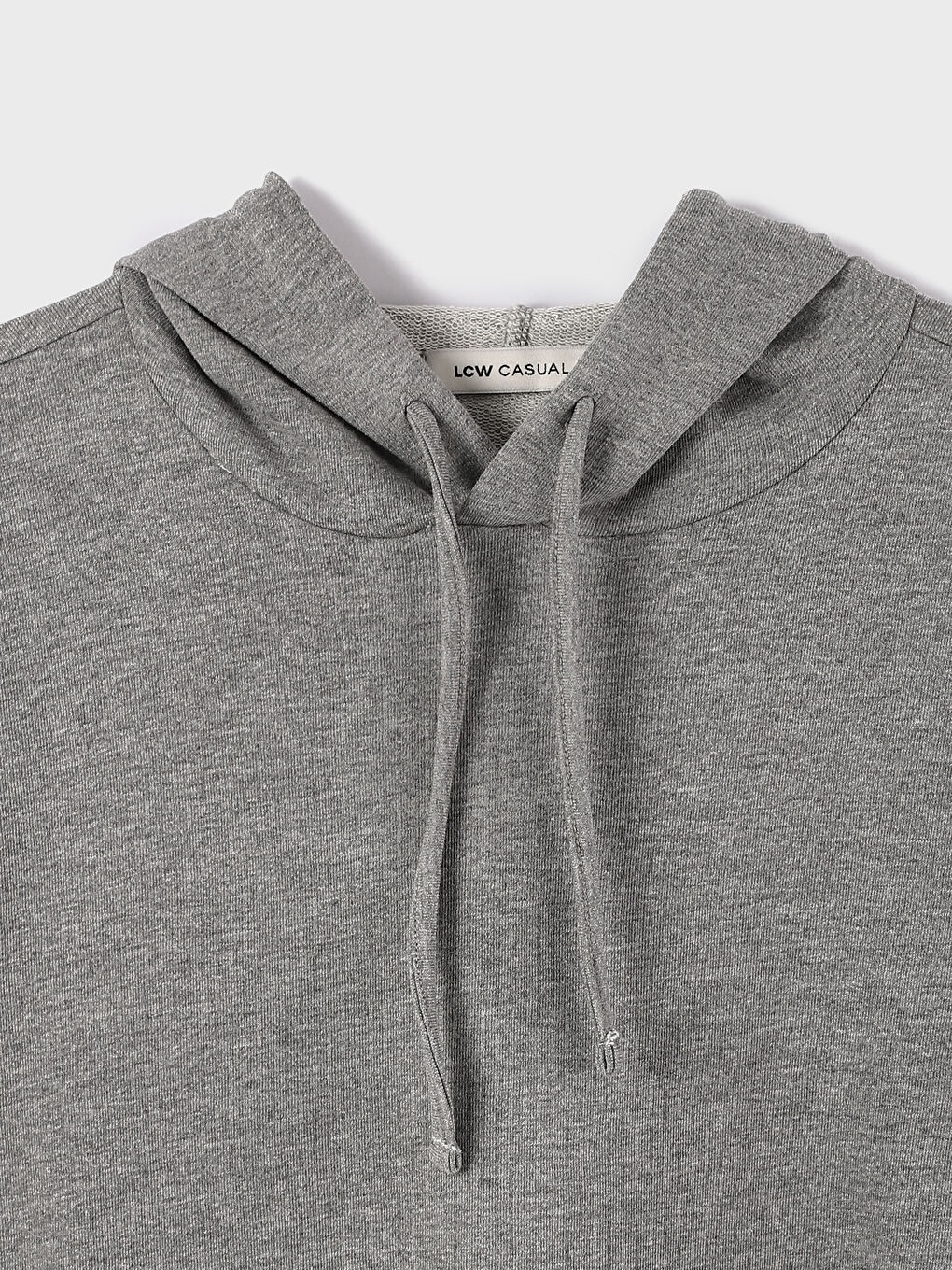 Hooded Plain Long Sleeve Women's Sweatshirt-2