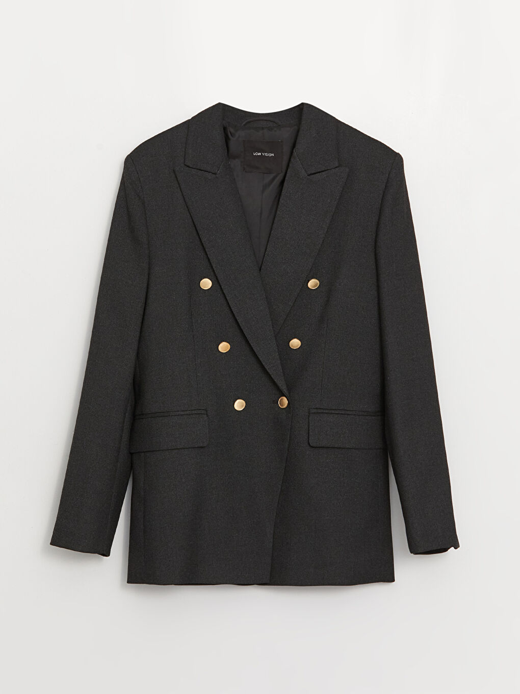 Plain Long Sleeve Women's Blazer Jacket-6