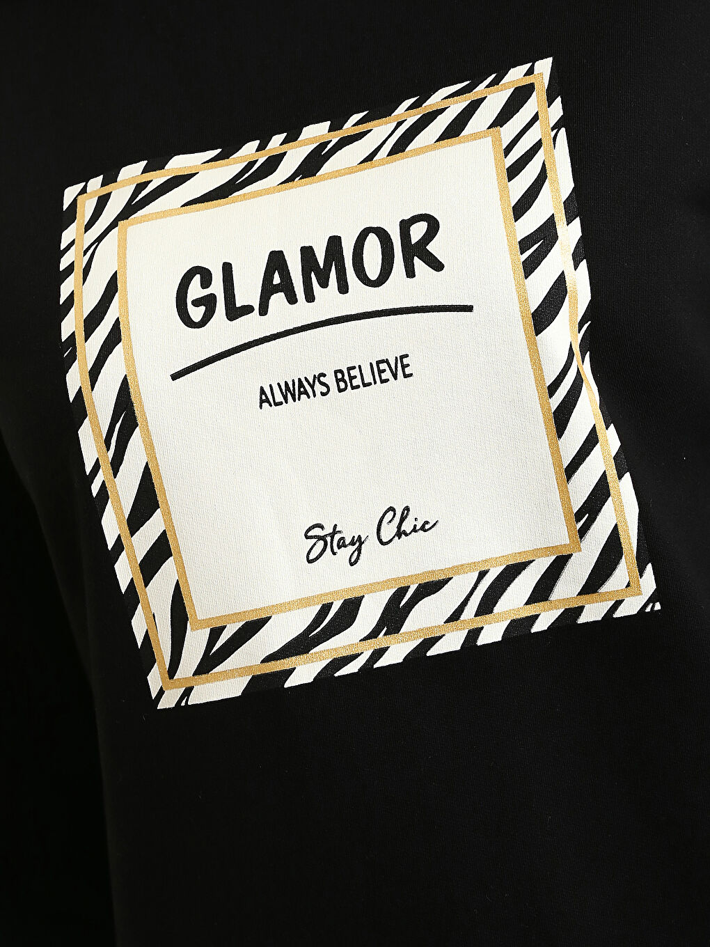 تونیکی سویتشێرتی قۆڵ درێژی چاپکراوی یه‌خه‌ خڕ ئۆڤەرسایز بۆ ژنان-4