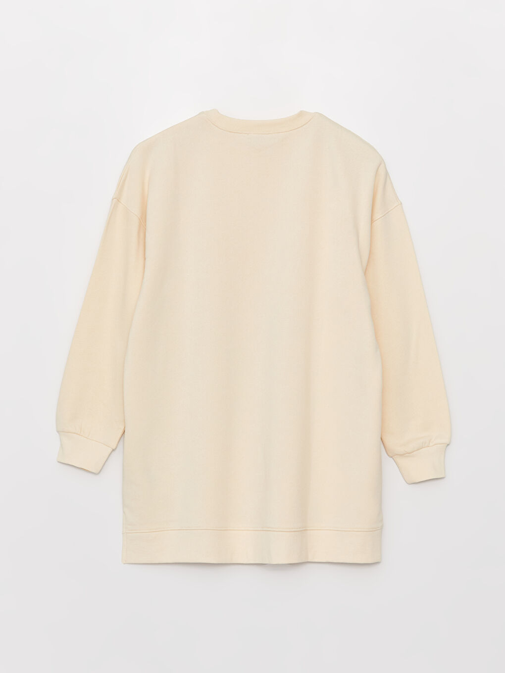 LCW Modest Crew Neck Printed Long Sleeve Oversize Women's Sweatshirt Tunic -W3DV75Z8-KXP