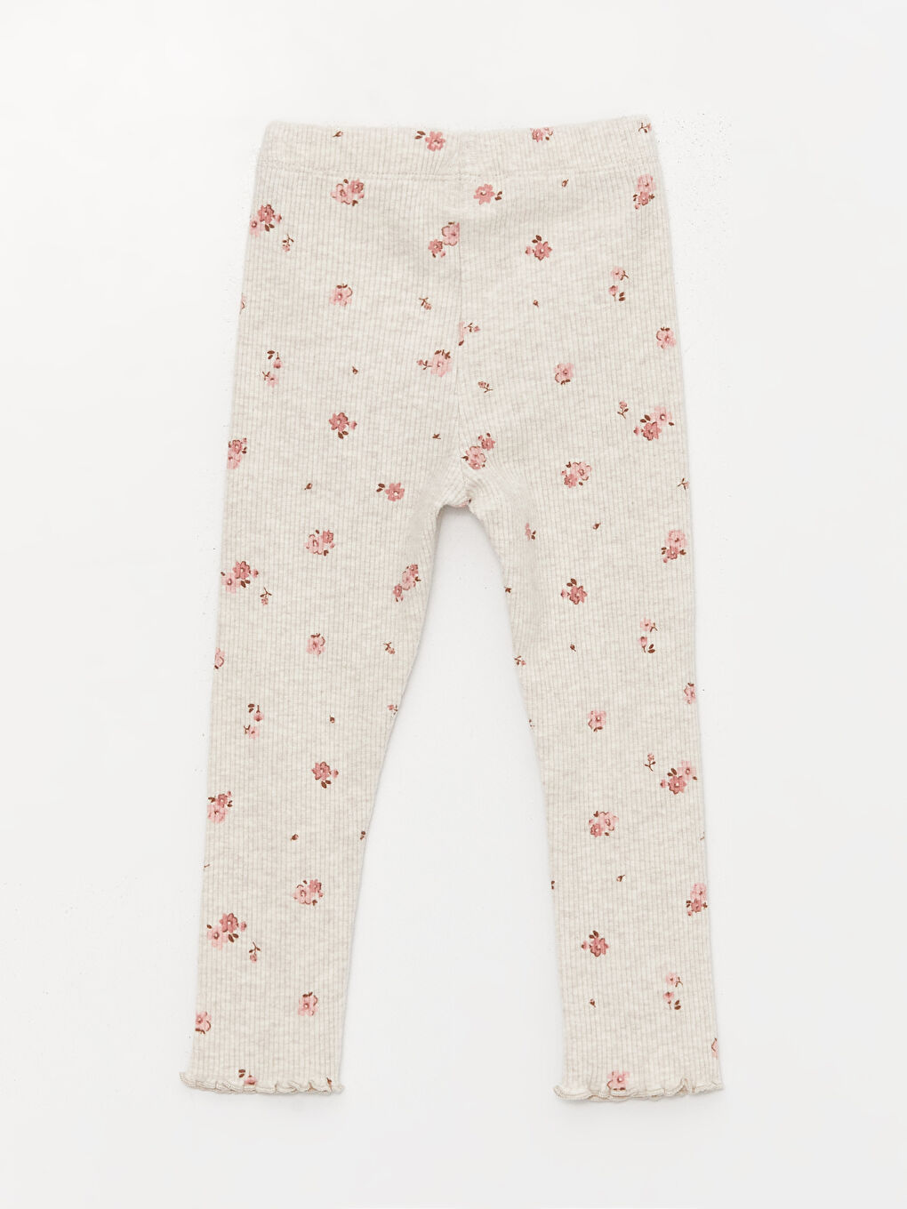 Karışık Bisiklet Yaka Uzun Kollu Kız Bebek Tişört ve Tayt 2'li Takım-4