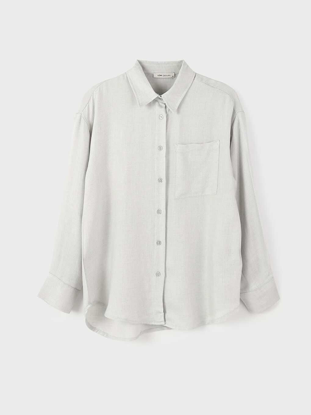 Plain Long Sleeve Oversize Women's Shirt