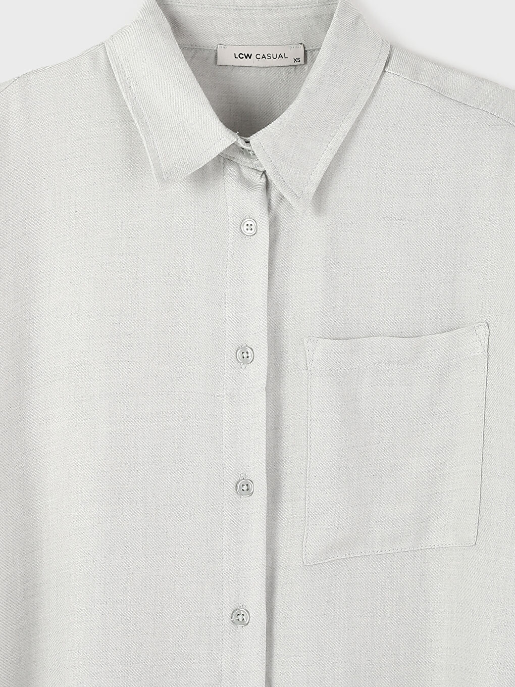 Plain Long Sleeve Oversize Women's Shirt-2