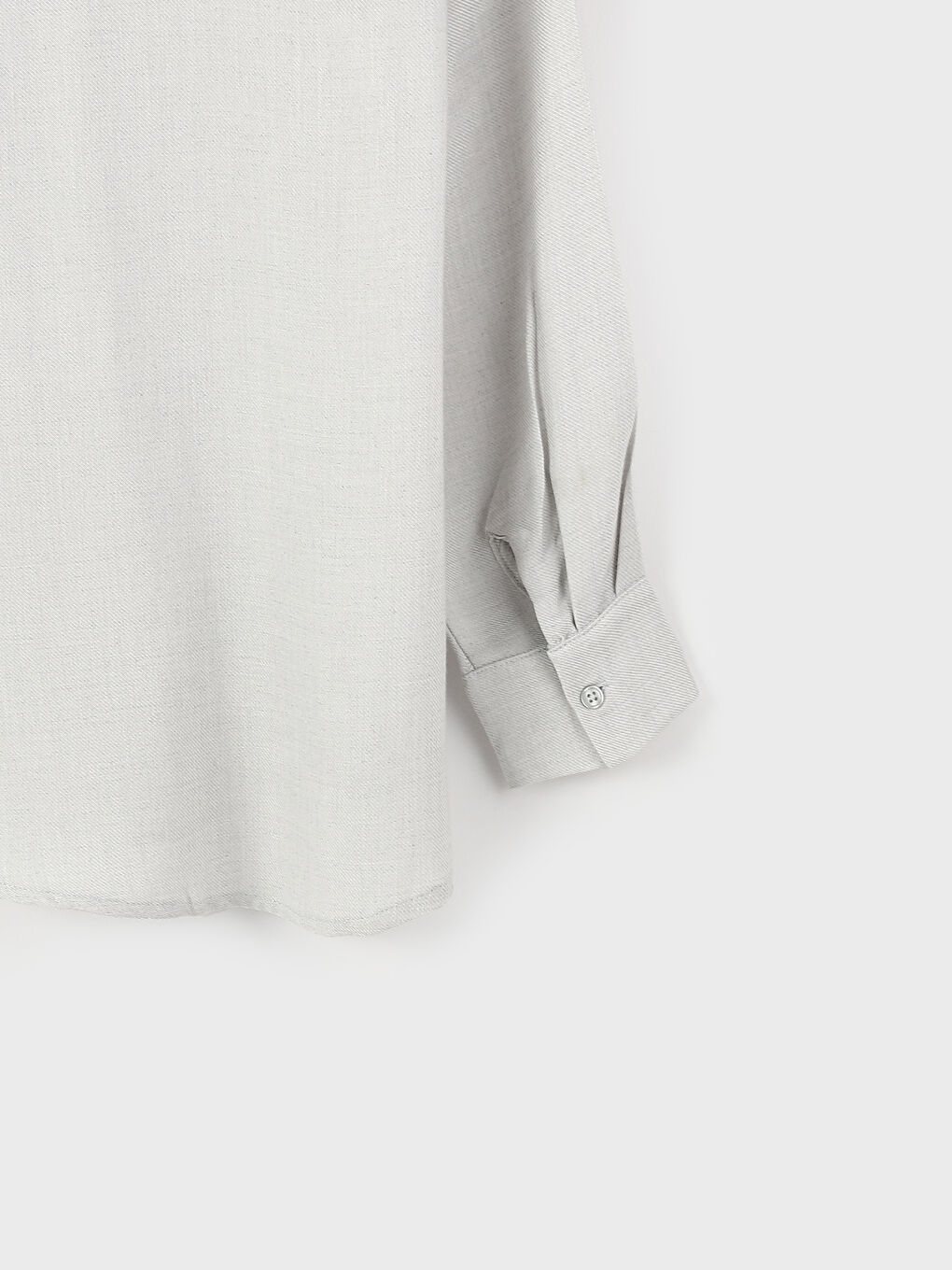 Plain Long Sleeve Oversize Women's Shirt-3