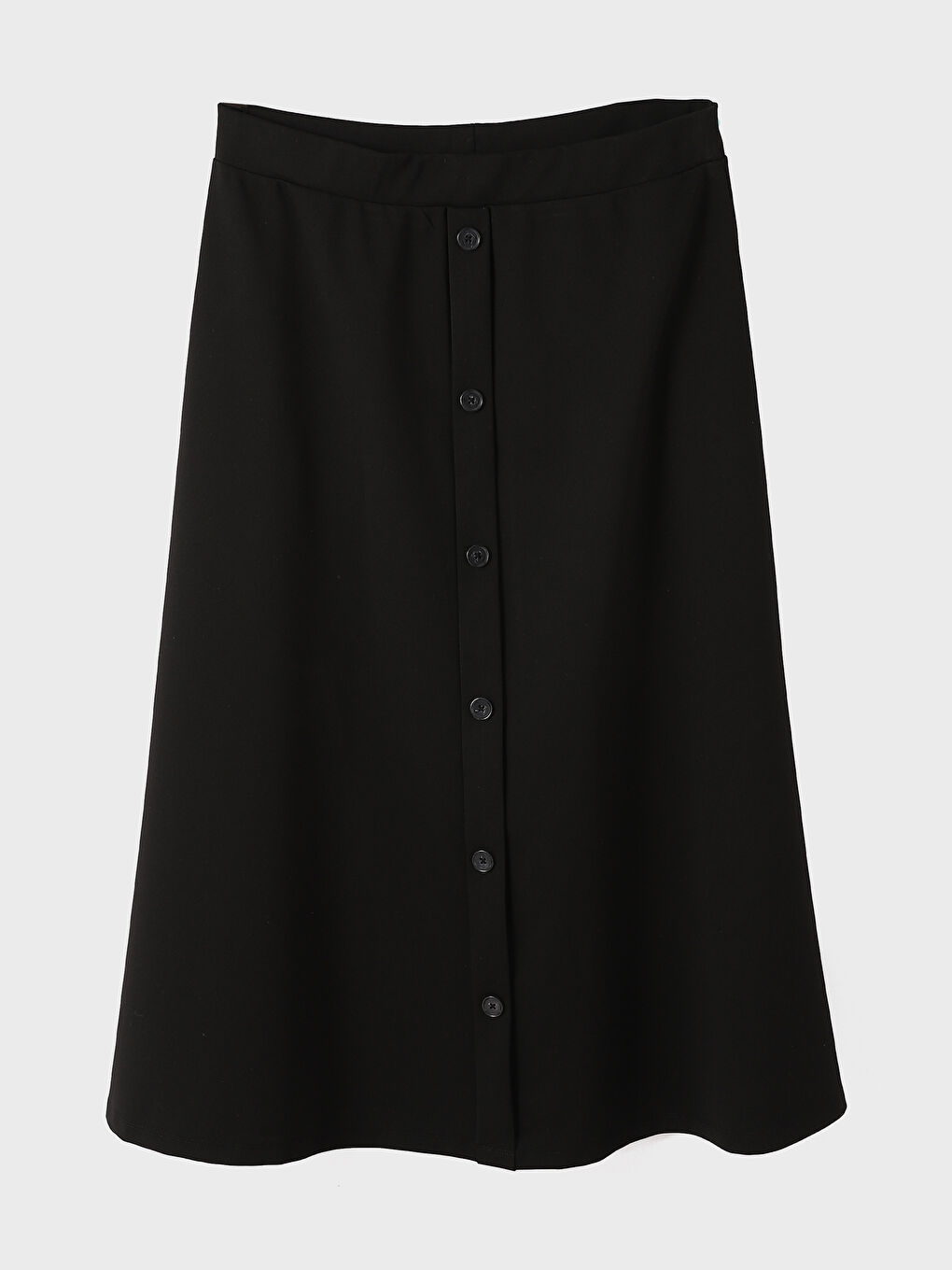 جيبة سادة بخصر مرن للسيدات