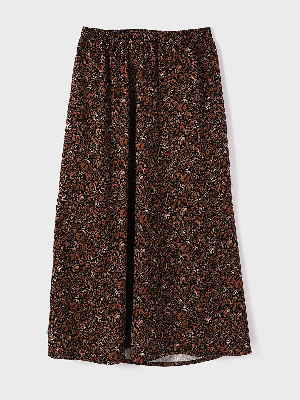 Elasticated Waist Patterned Women's Skirt-3