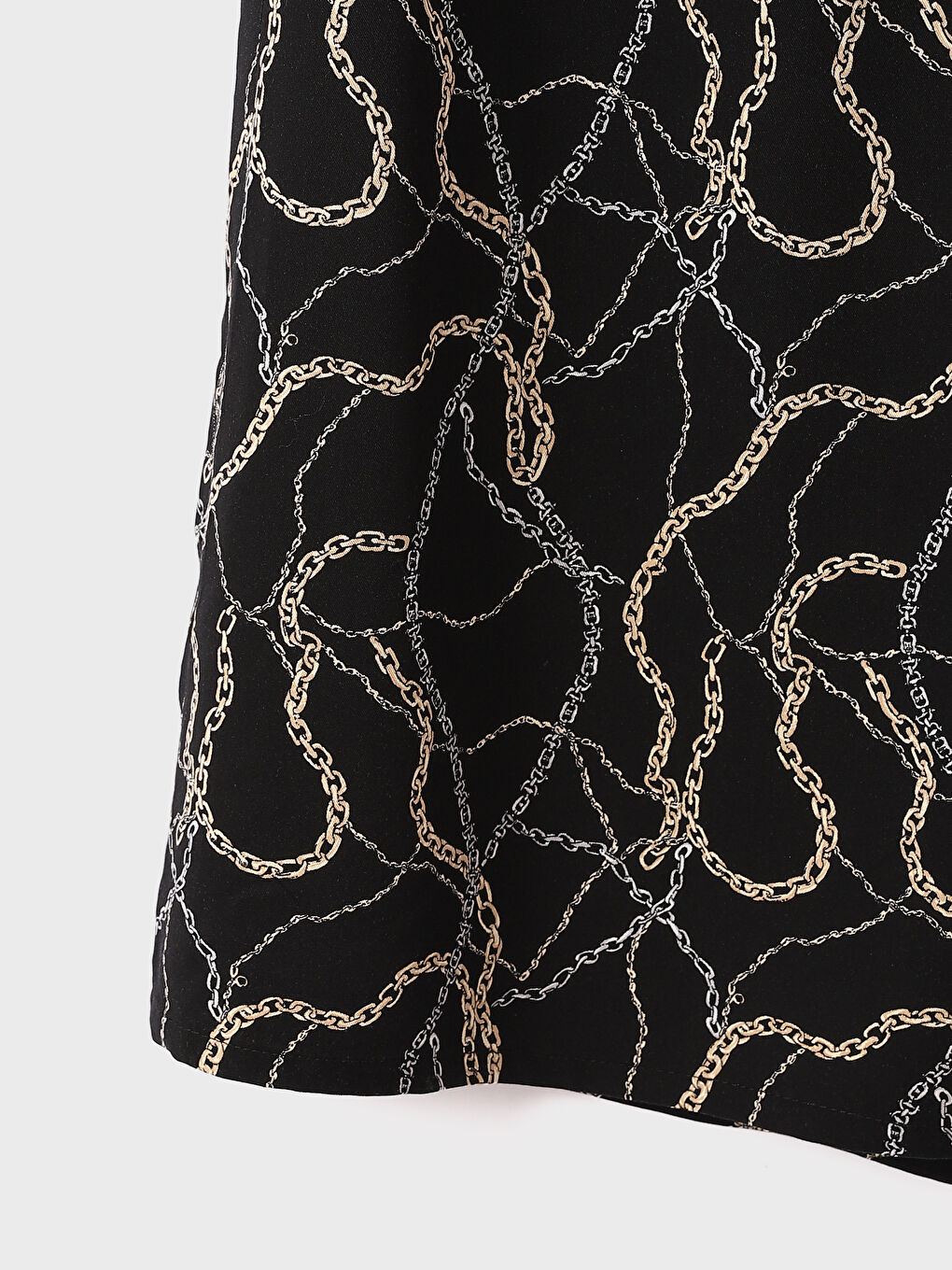 Elasticated Waist Patterned Women's Skirt-3