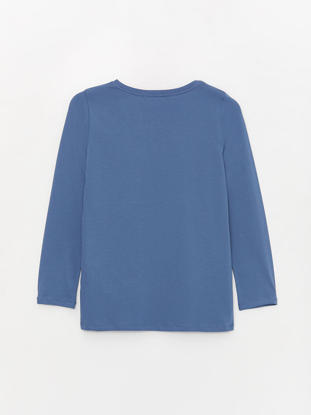 Mavi Bisiklet Yaka Baskılı Kadın Pijama Üstü-1