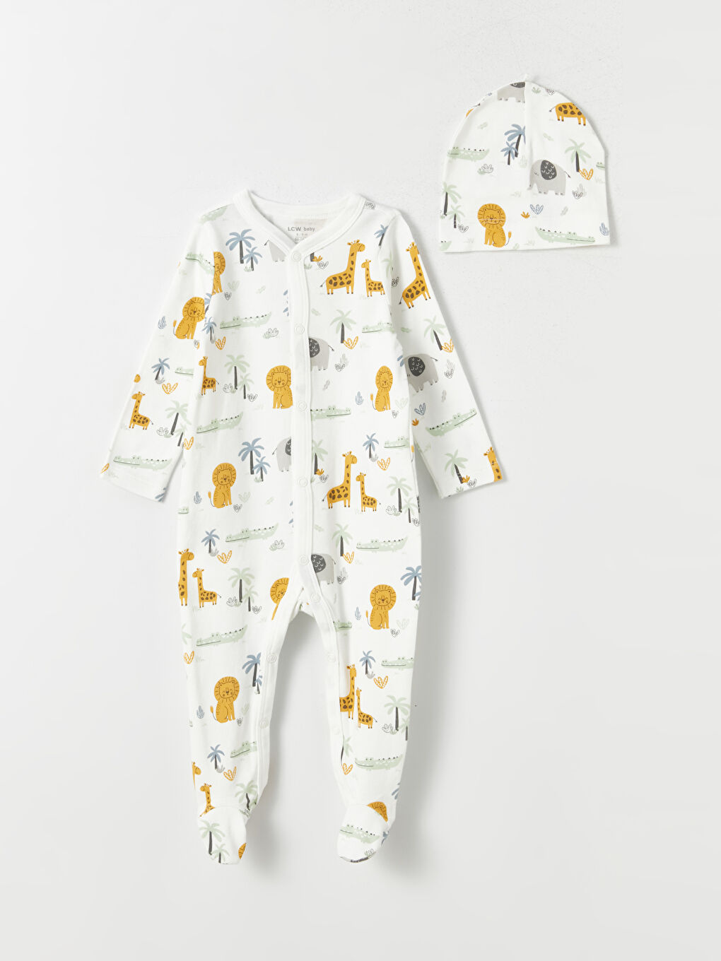 Crew Neck Printed Baby Boys' Hospital Outlet Set of 3-3