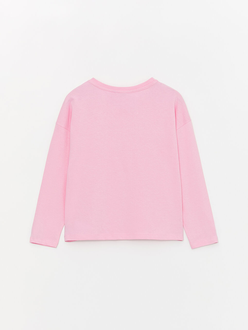 LCW Kids تیشێرت قۆڵ درێژ چاپکراو یاخەی پیته‌ر پان بۆ کچان -W3EB85Z4-QY8