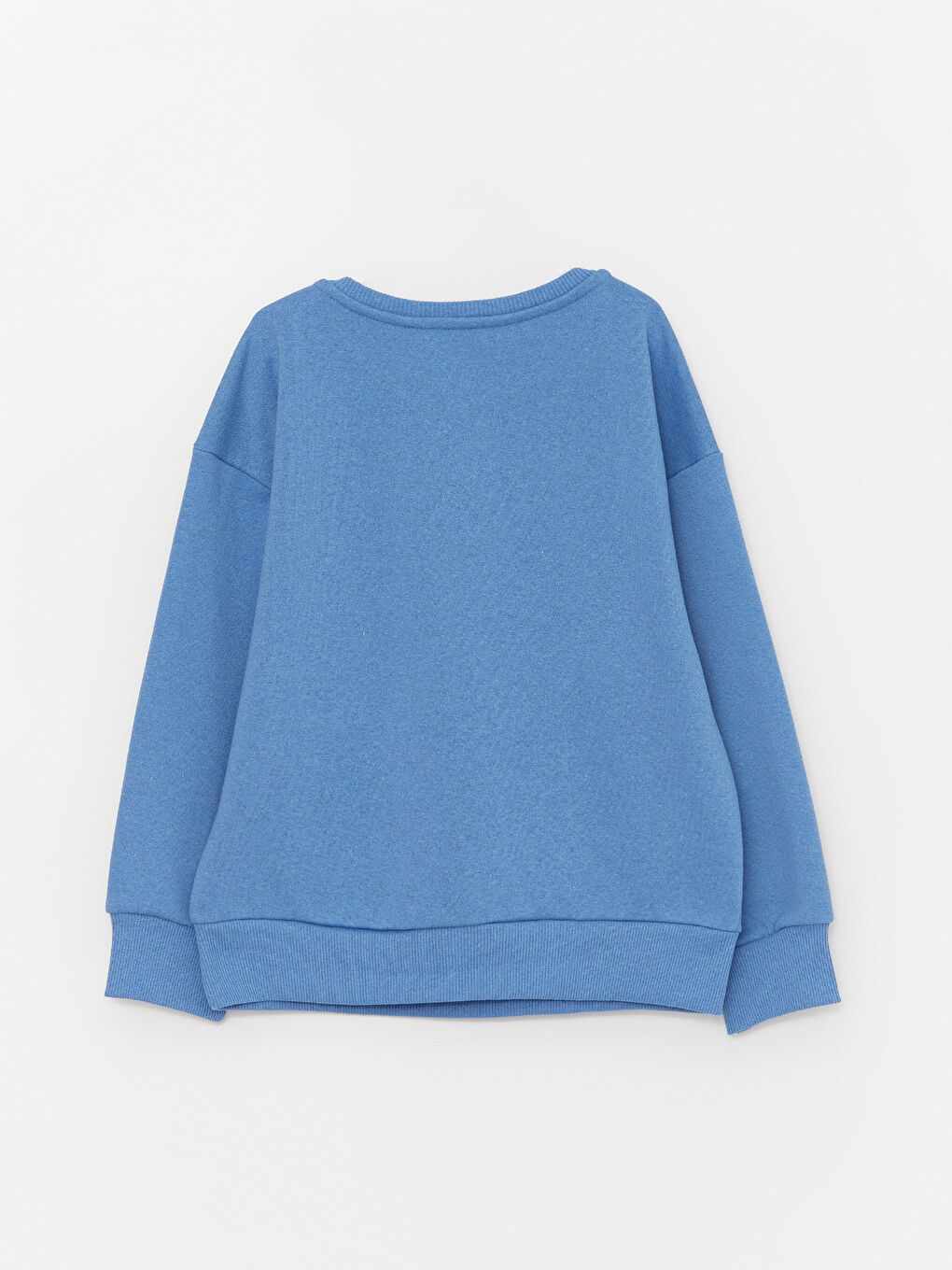 LCW Kids Mavi Bisiklet Yaka Baskılı Uzun Kollu Kız Çocuk Sweatshirt - 2