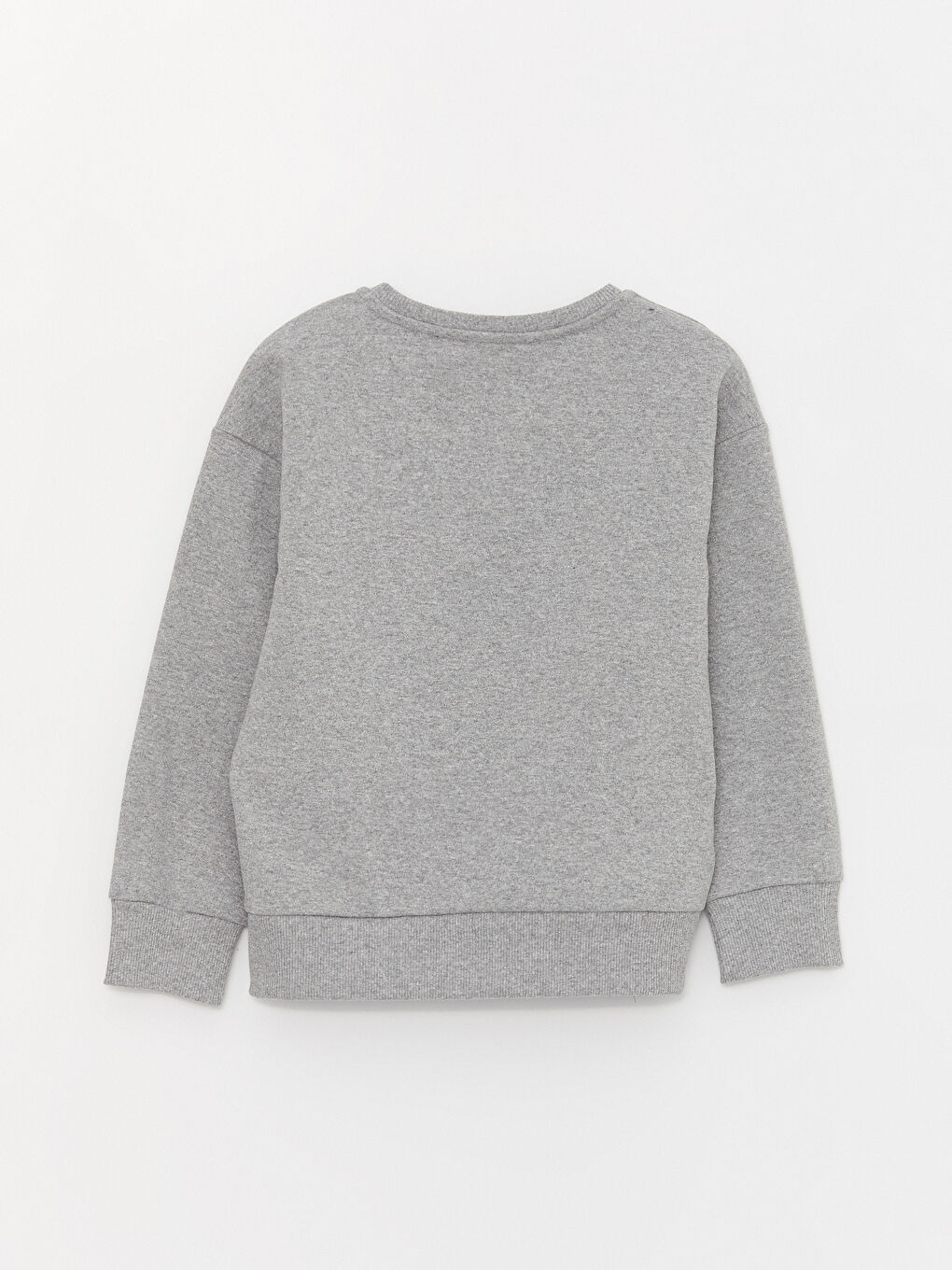 LCW Kids Gri Bisiklet Yaka Baskılı Uzun Kollu Kız Çocuk Sweatshirt - 2