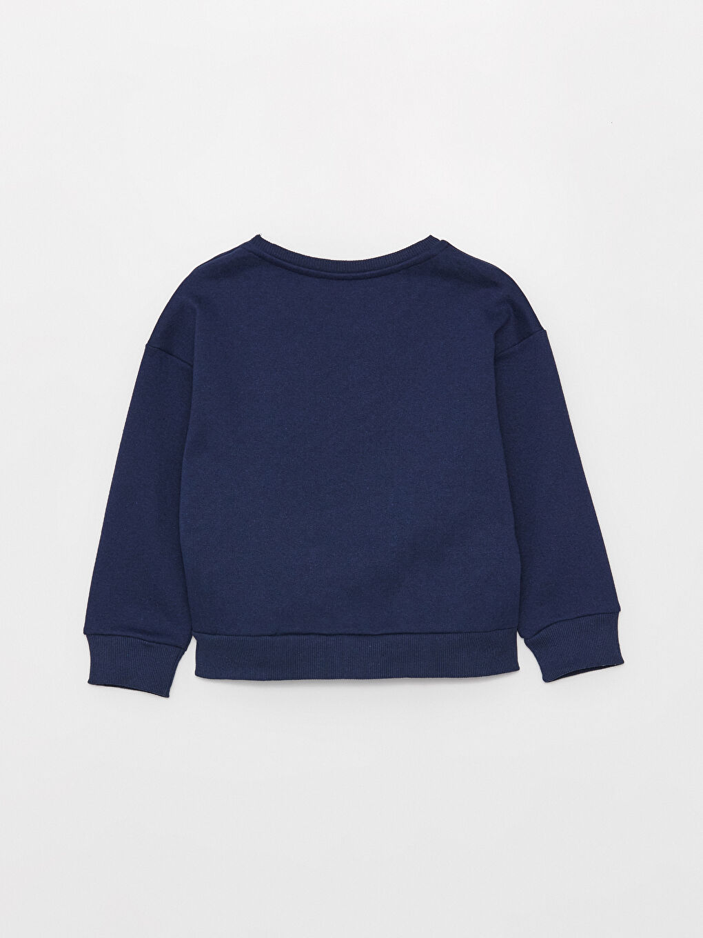 LCW Kids Lacivert Bisiklet Yaka Baskılı Uzun Kollu Kız Çocuk Sweatshirt - 2