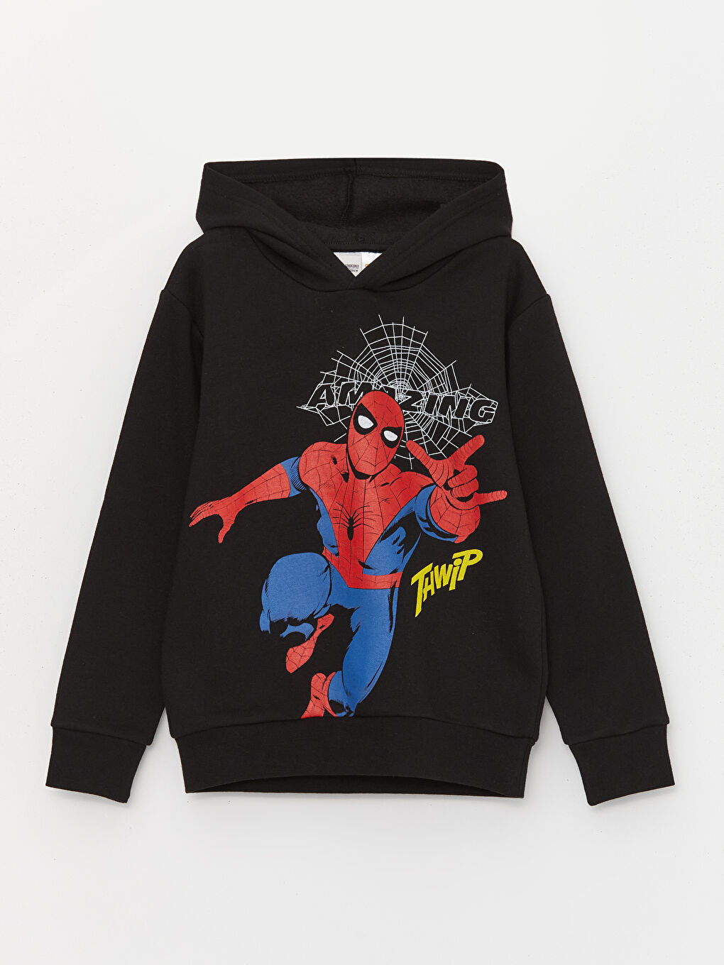 Siyah Spiderman Baskılı Erkek Çocuk Hoodie ve Eşofman Altı-1