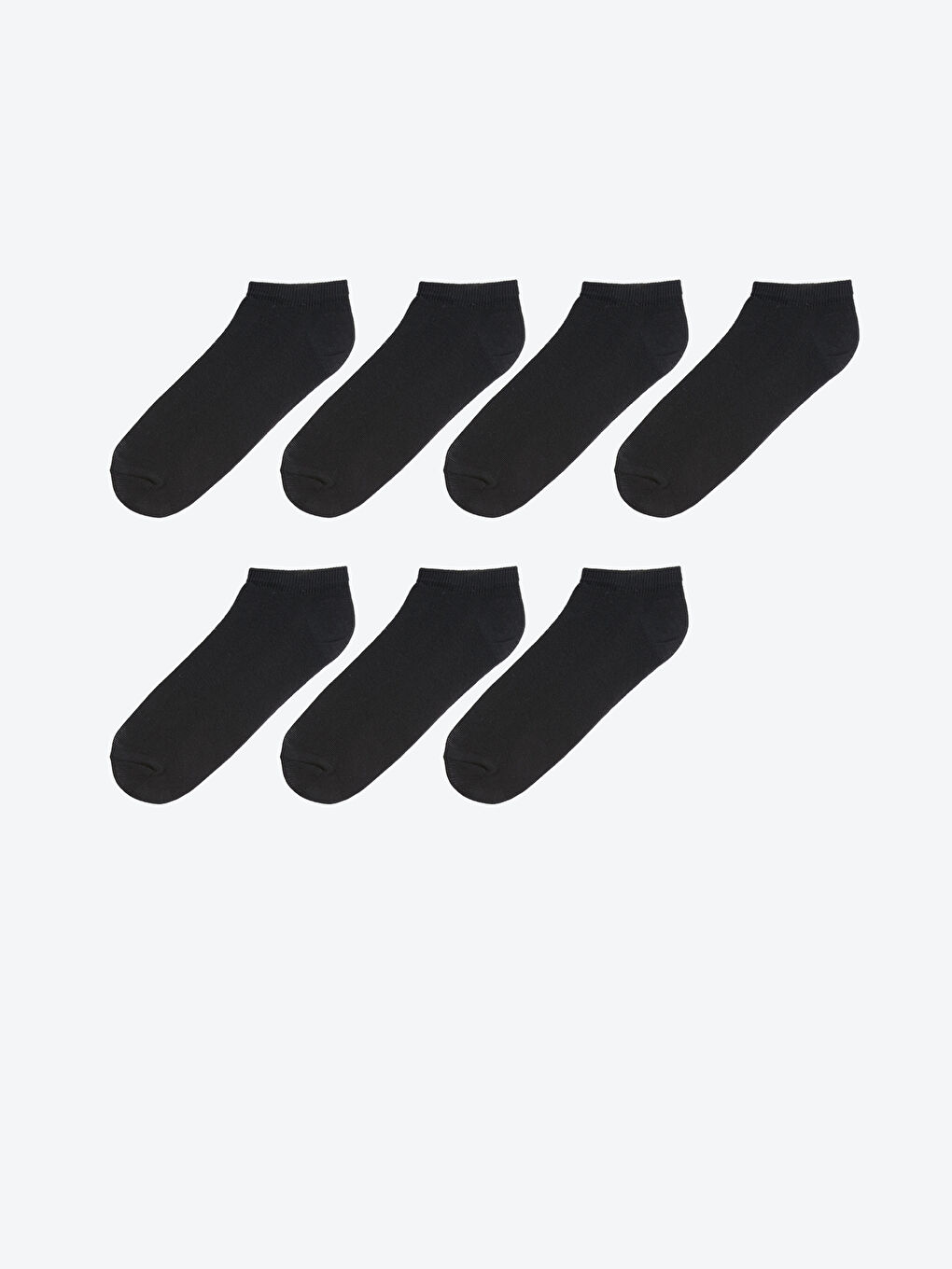 Siyah Erkek Patik Çorap 7'li