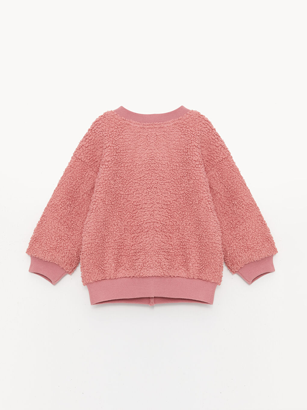 LCW baby Mat Pembe Kız Bebek Fermuarlı Sweatshirt - 1