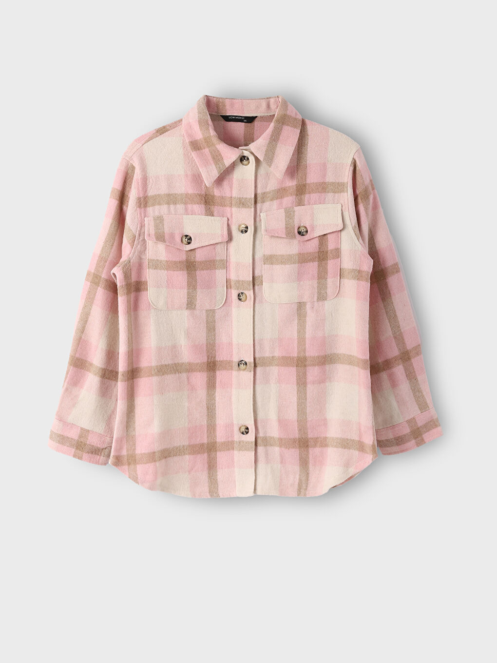 Plaid Long Sleeve Oversize Women's Lumberjack Shirt Jacket