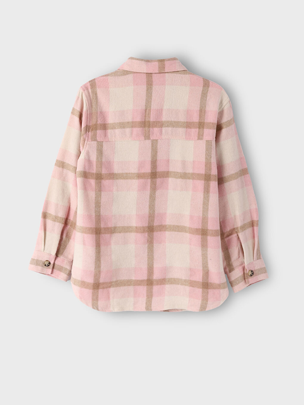 Plaid Long Sleeve Oversize Women's Lumberjack Shirt Jacket-1
