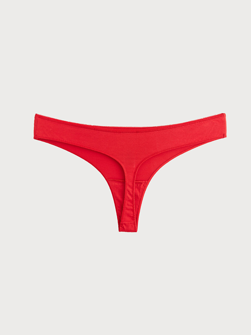 Kırmızı Desenli Tanga Külot 3'lü-3