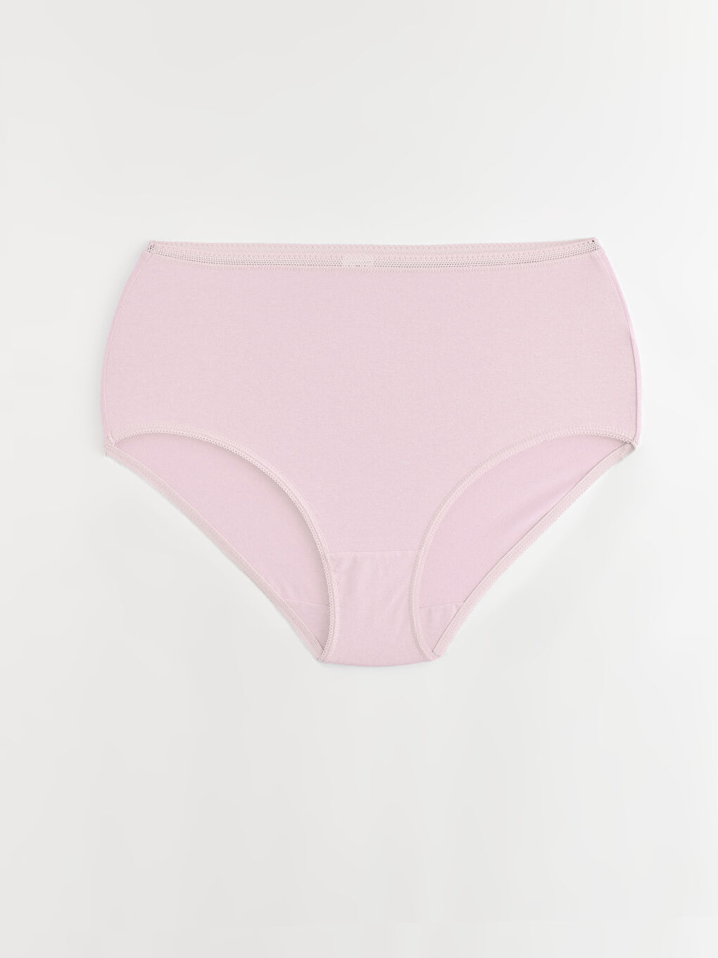 Lila Yüksek Bel Düz Klasik Külot 3'lü Paket-2