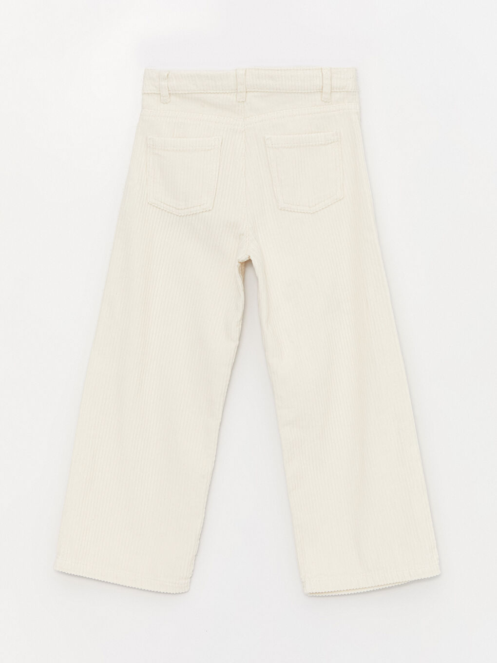 Wideleg Velvet Girls' Trousers-3