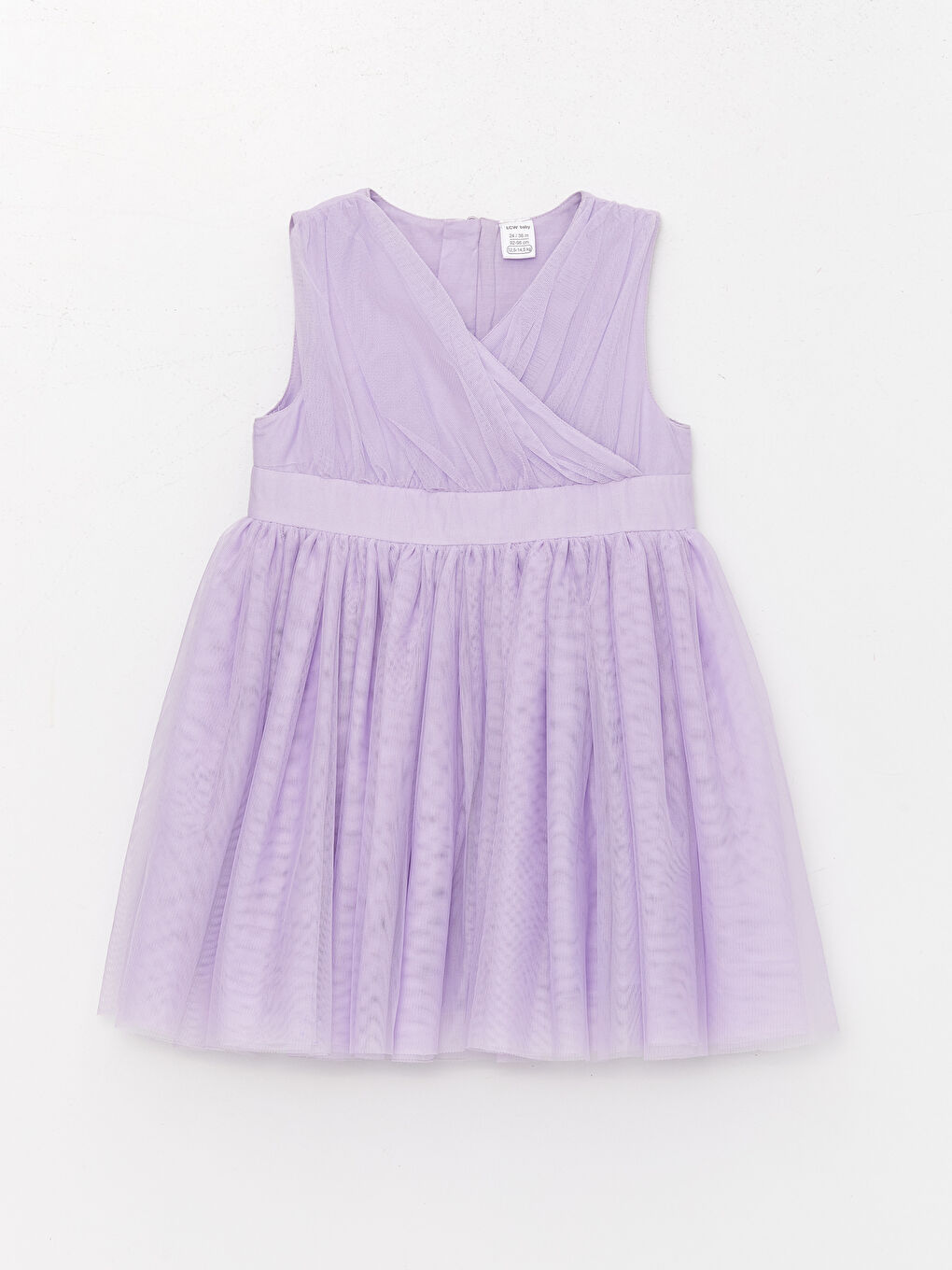 Double Breasted Neck Baby Girl Tulle Dress -W3EF03Z1-G0W